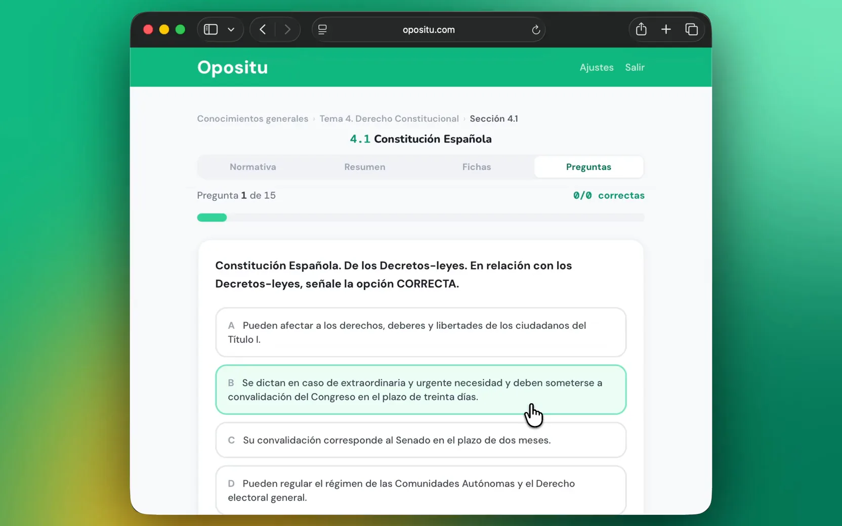 Una pregunta del banco con su razonamiento detallado